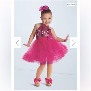 NIB Weissman Dance Stomp Your Feet Sequin Costume Lipstick Pink & accessories